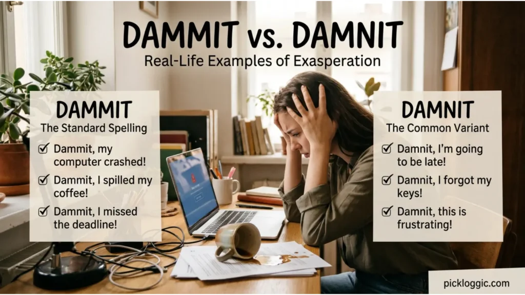 Real-Life Examples of Damnit and Dammit