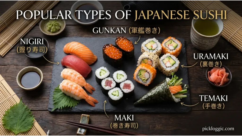 Popular Types of Japanese Sushi