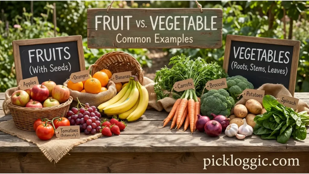 Fruit vs. Vegetable: Common Examples